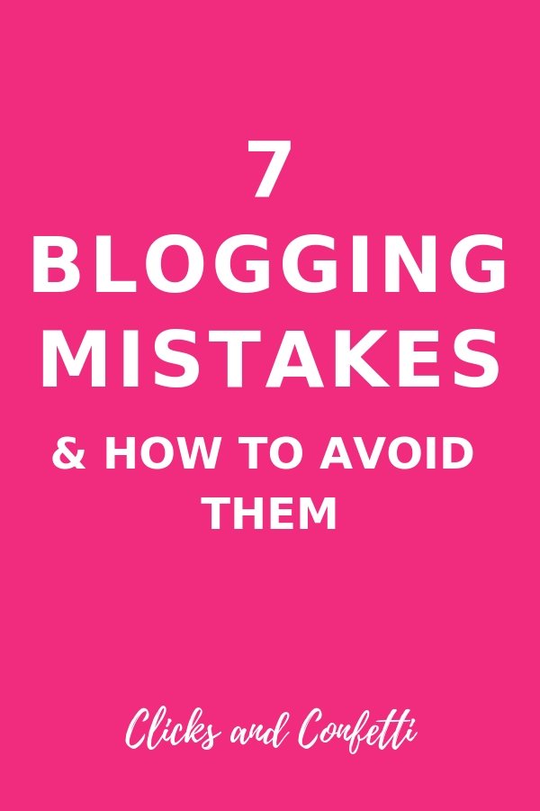 7 blogging mistakes and how to avoid them