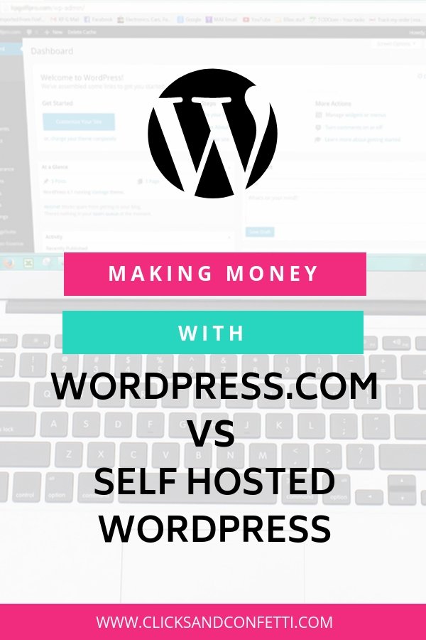 Making Money With Wordpress.com Vs Self Hosted Wordpress