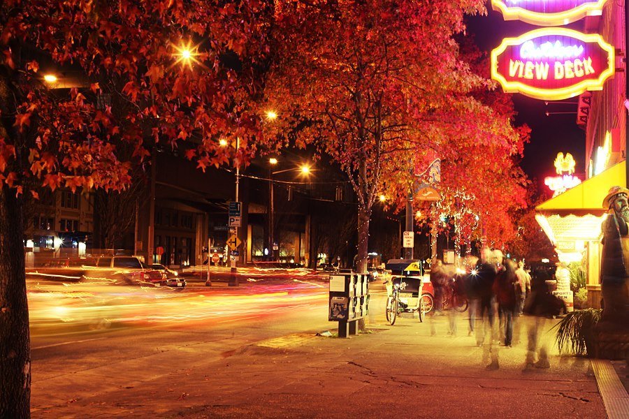 Autumn evening in Seattle