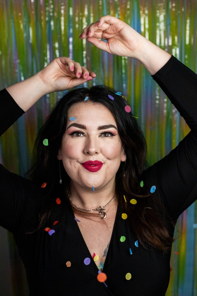 Rainbow self portrait