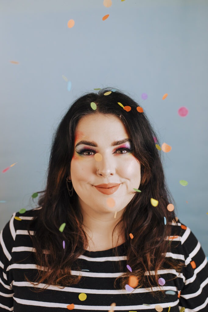 How to take confetti pictures