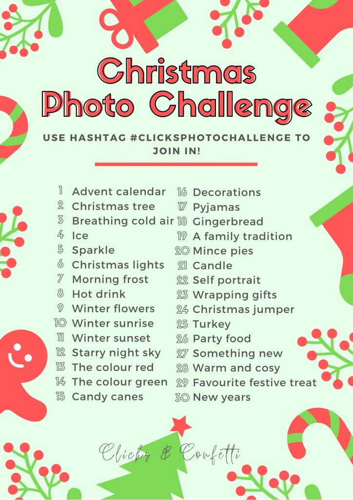 30 day Christmas photography challenge