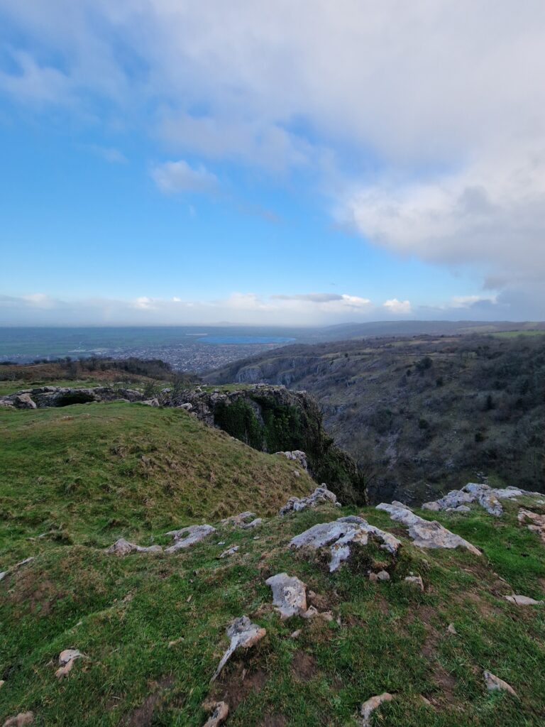 How To Take Good Photos On Your Phone - a picture of cheddar gorge