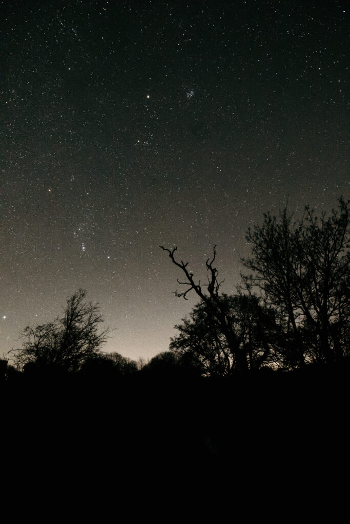 52 week photography challenge: Night photography. A picture of the night sky with mars in view