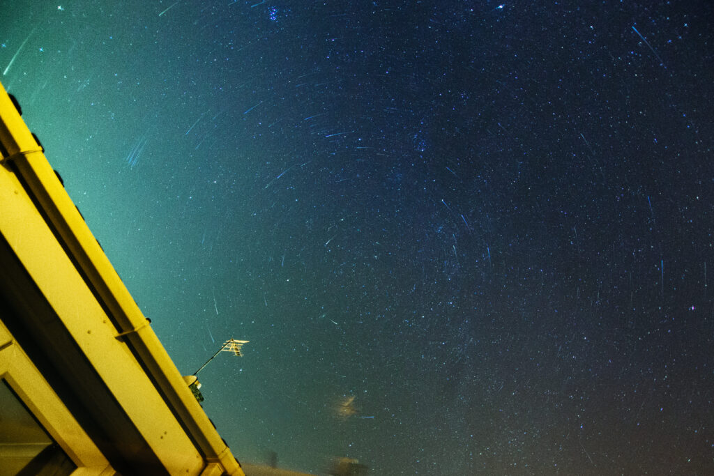 Practise shot of star trails from back garden