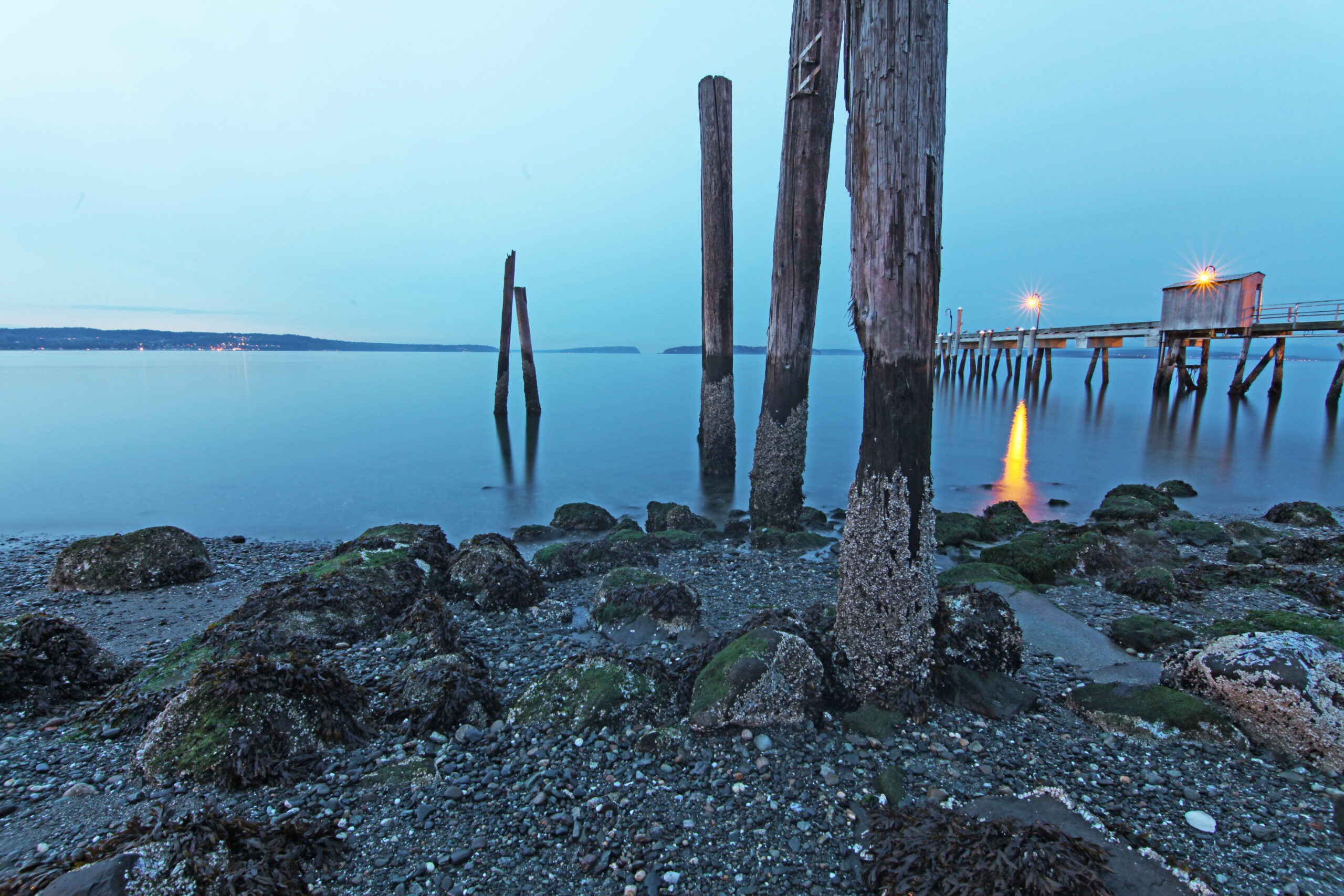 Long exposure using a slow shutter speed