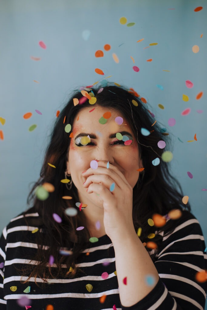 Confetti photoshoot
