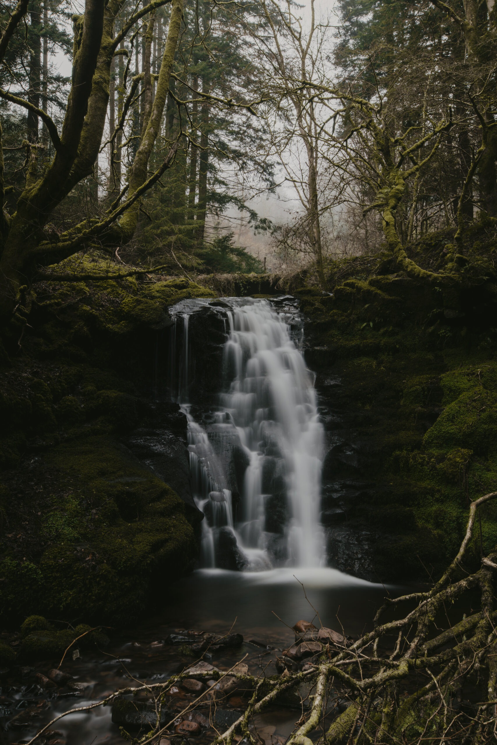 Long exposure waterfall photography in Brecon Beacons
