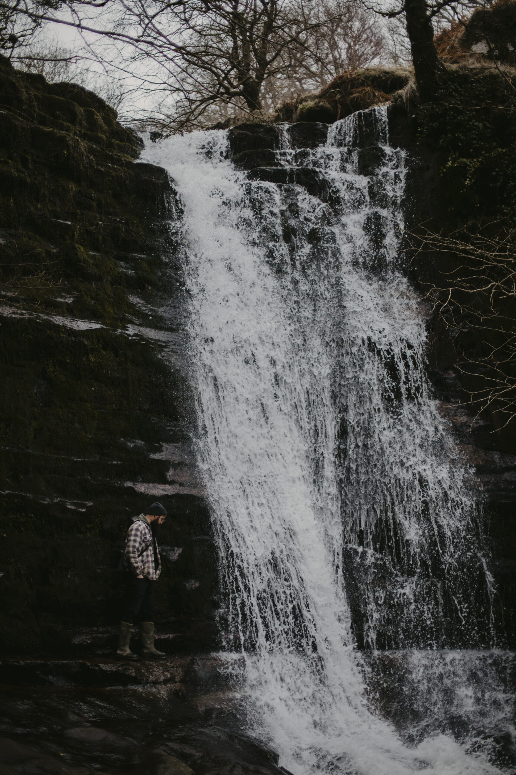 Outdoor Adventure Photography - Waterfall Portrait